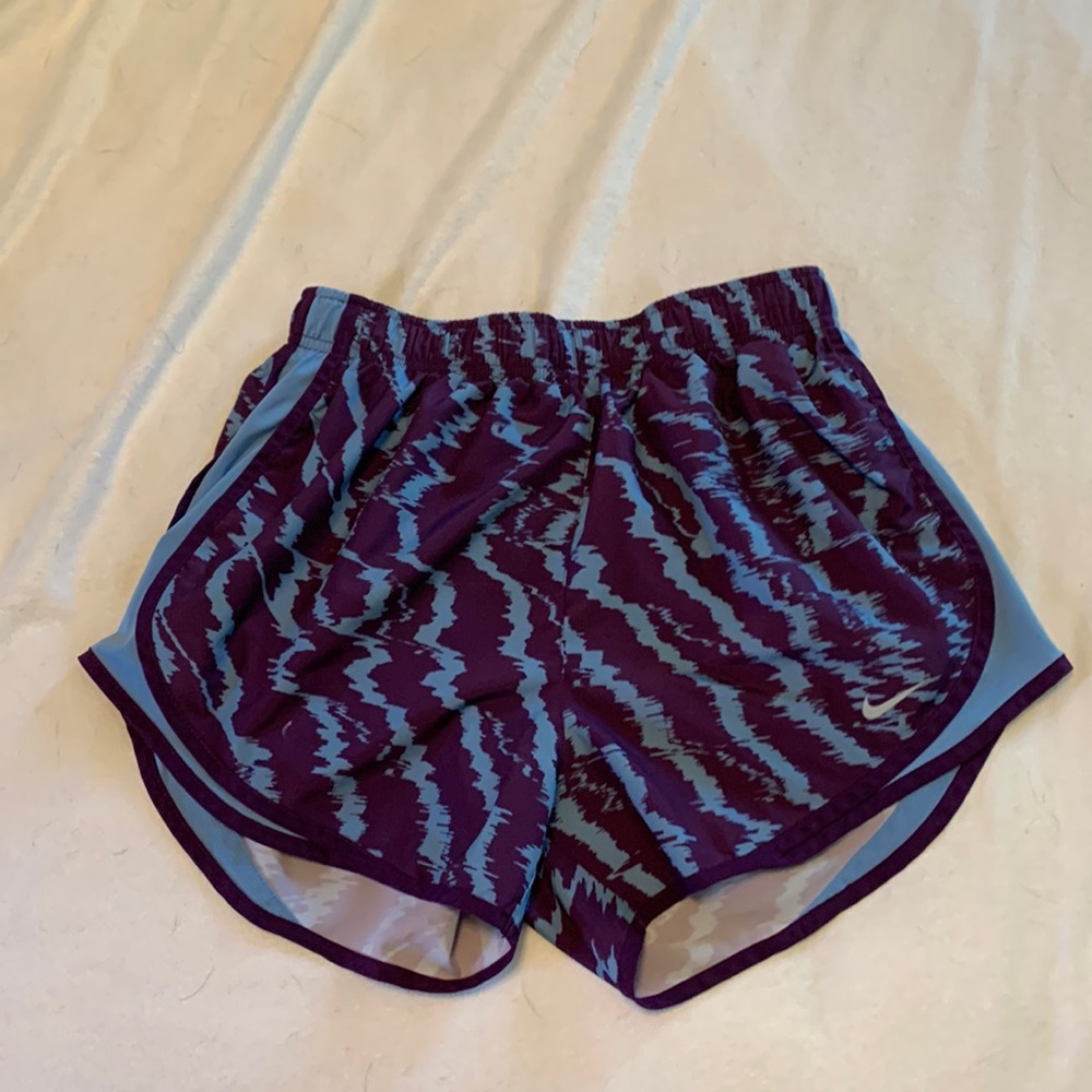 Nike Dri Fit Medium Shorts (Blue and Purple)
